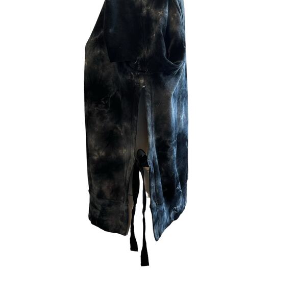 Pam & Gela Tea stained Tie Dye Side Split Soft Sweatshirt sz M - Picture 5 of 6